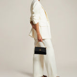 Métier - Roma Mini Clutch Suede and Atelier Calfskin Black