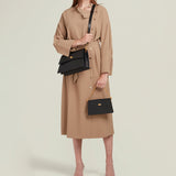 Métier - Roma Mini Clutch Smooth Calfskin Black