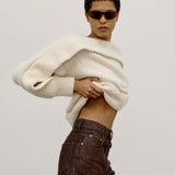 OSSOU - Umber Sweater in Buff