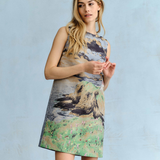 Cartolina - SU26 Annie Shift Dress - Sankaty Lighthouse