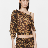Christopher Esber - Roule Trimmed Silk Drape Top