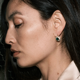 Dorsey - GWEN EARRINGS IN LAB EMERALD