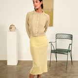 Ciao Lucia - Faye Sheer Pistachio Skirt