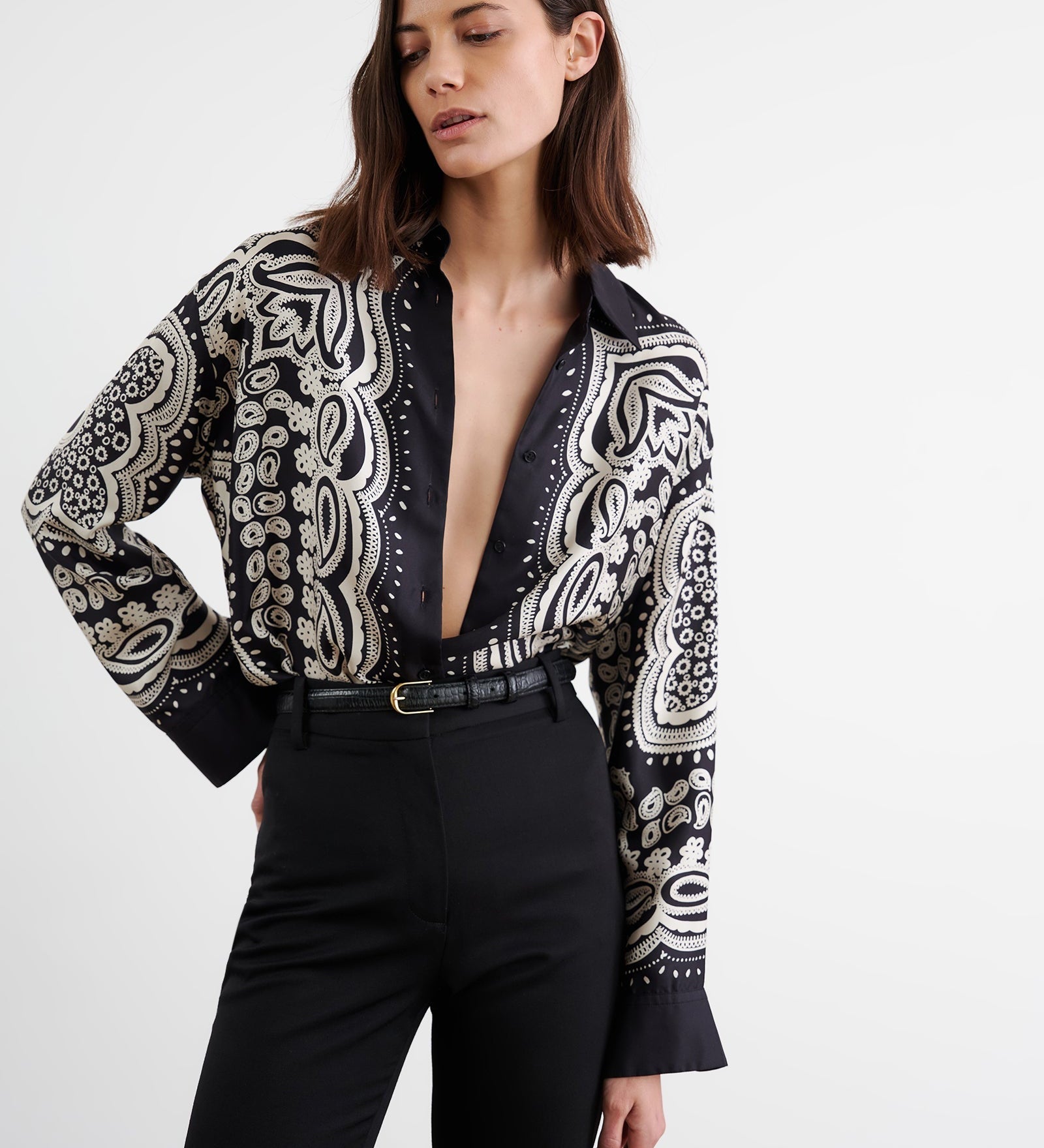 Nili Lotan - ALFIE SILK SHIRT
