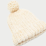 Loeffler Randall - Ava Cream Knit Pompom Hat
