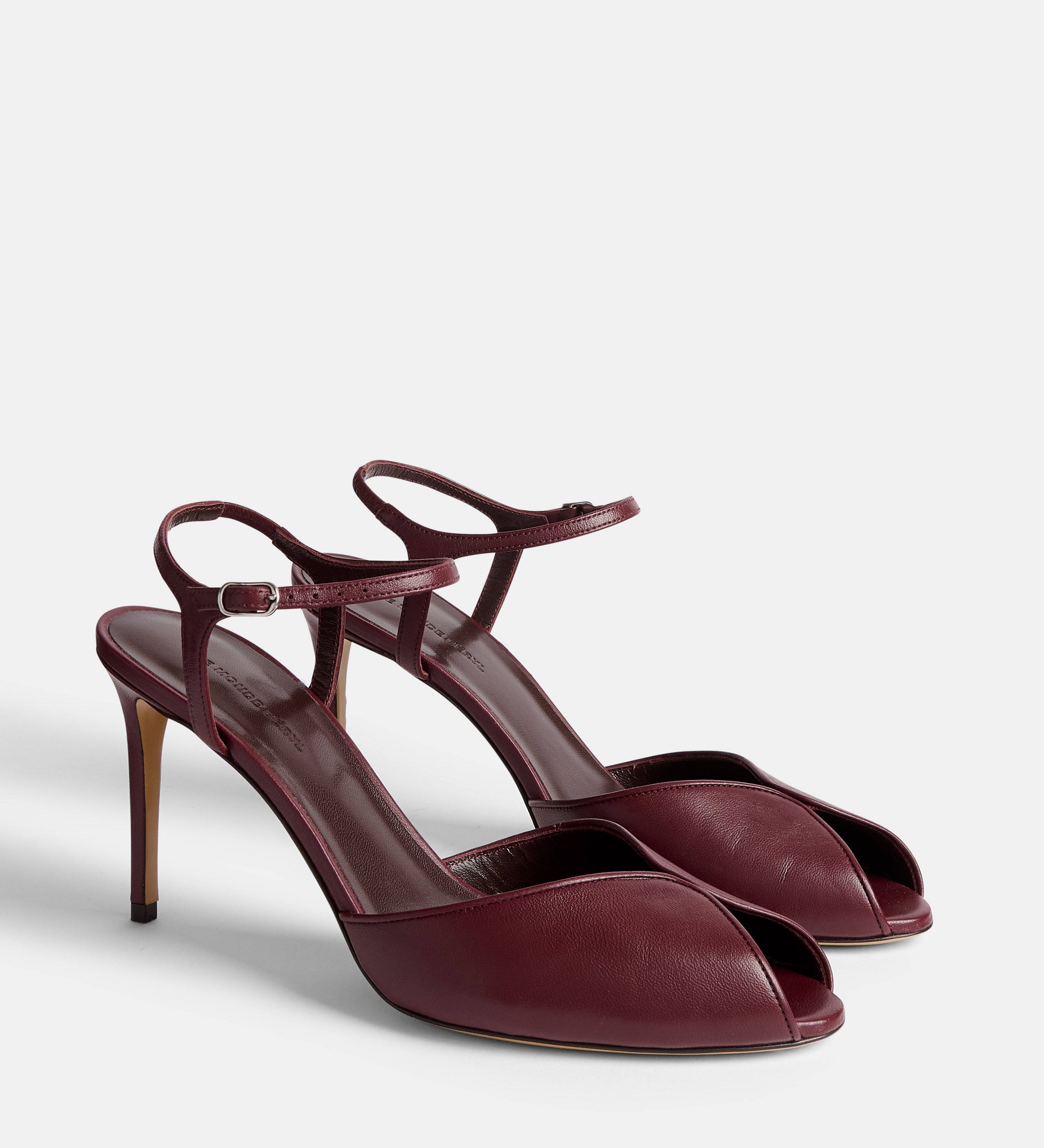 Le Monde Beryl - Valetta Peep Toe / Burgundy Leather