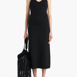 Khaite - Val Top in Black Cotton