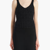 Khaite - Val Top in Black Cotton