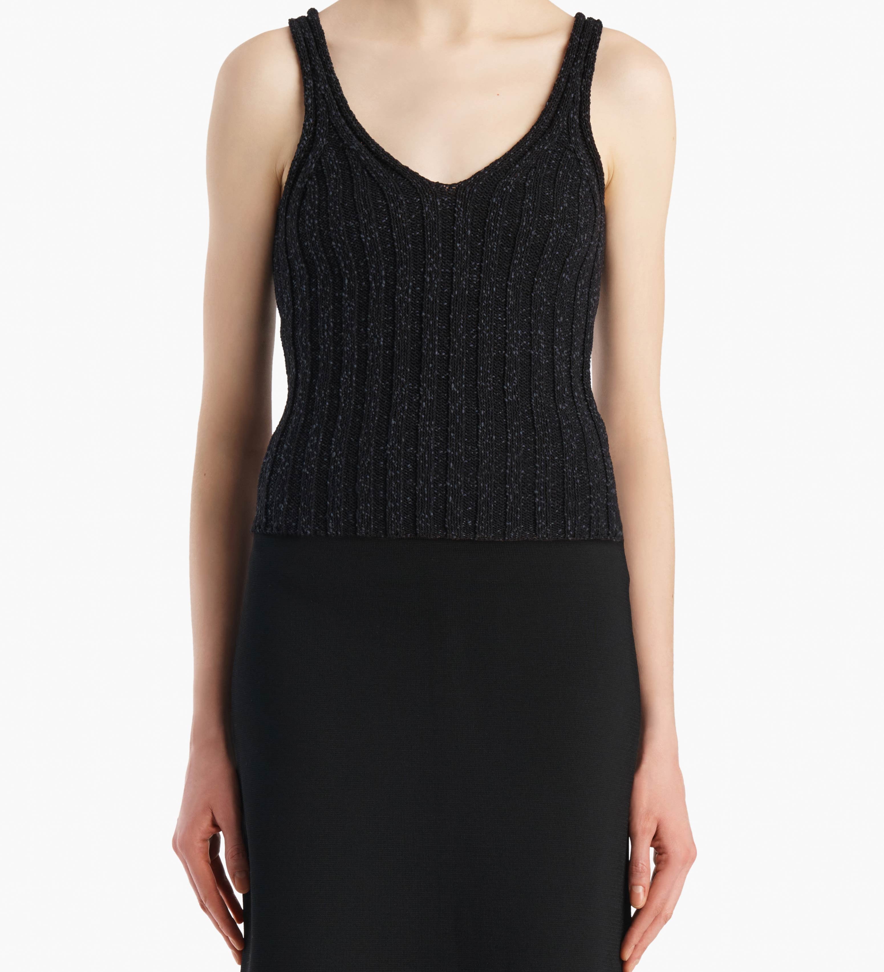Khaite - Val Top in Black Cotton