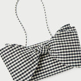 Loeffler Randall - Valerie Black/White Gingham Bow Bag