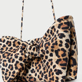 Loeffler Randall - Valerie Leopard Jersey Bow Bag
