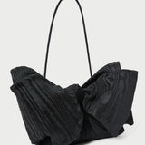 Loeffler Randall - Valerie Black Moiré Bow Clutch
