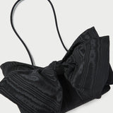 Loeffler Randall - Valerie Black Moiré Bow Clutch