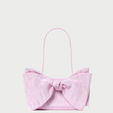 Loeffler Randall - Valerie Pink Moiré Bow Clutch