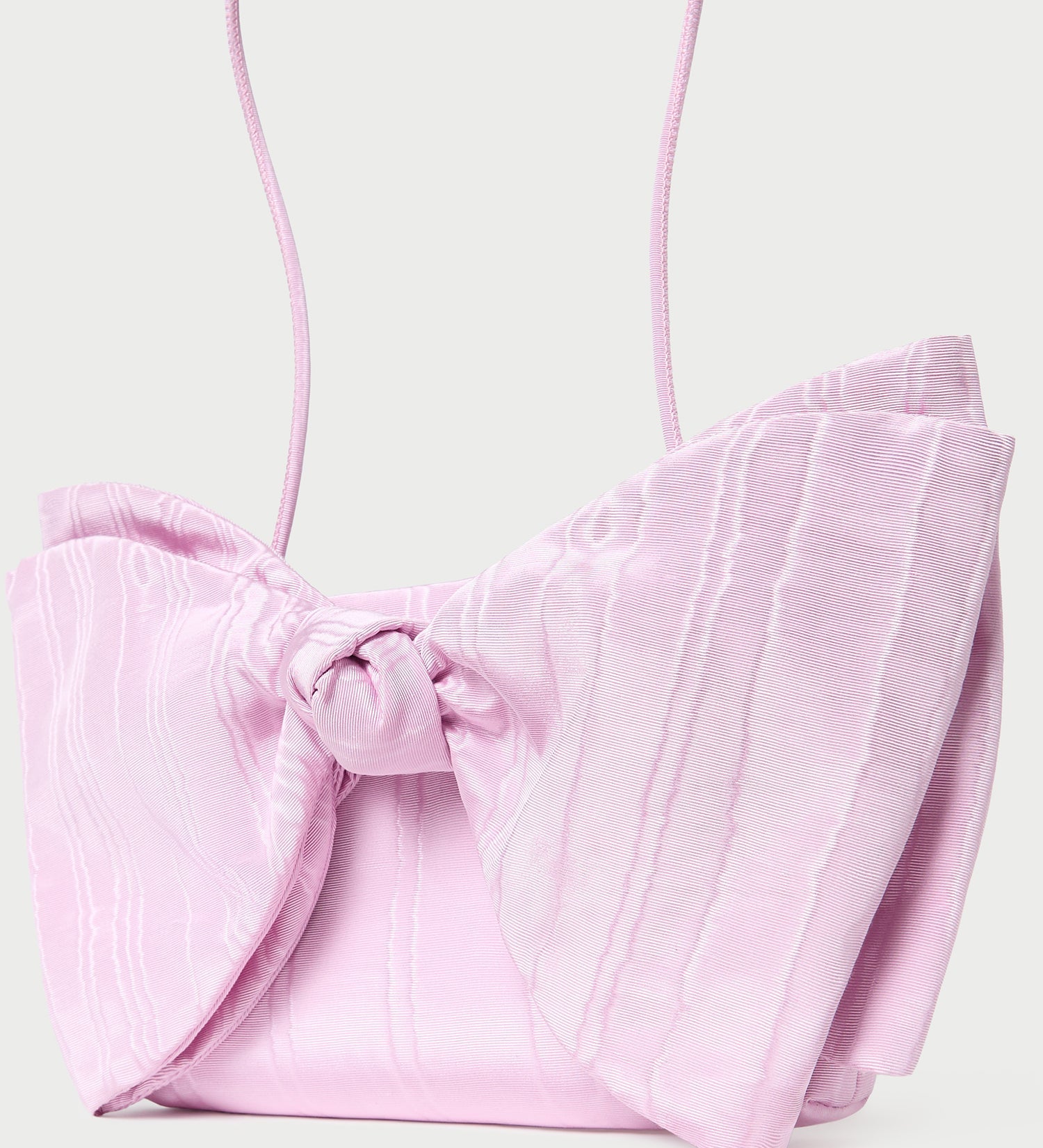 Loeffler Randall - Valerie Pink Moiré Bow Clutch