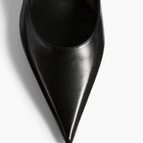 Khaite - Valerie Low Pump in Black Glazed Leather