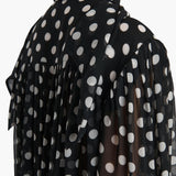 Khaite - Vali Top in Black with White Dots