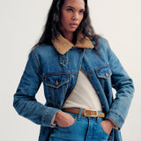 Veronica Beard - Donna Sherpa Denim Jacket