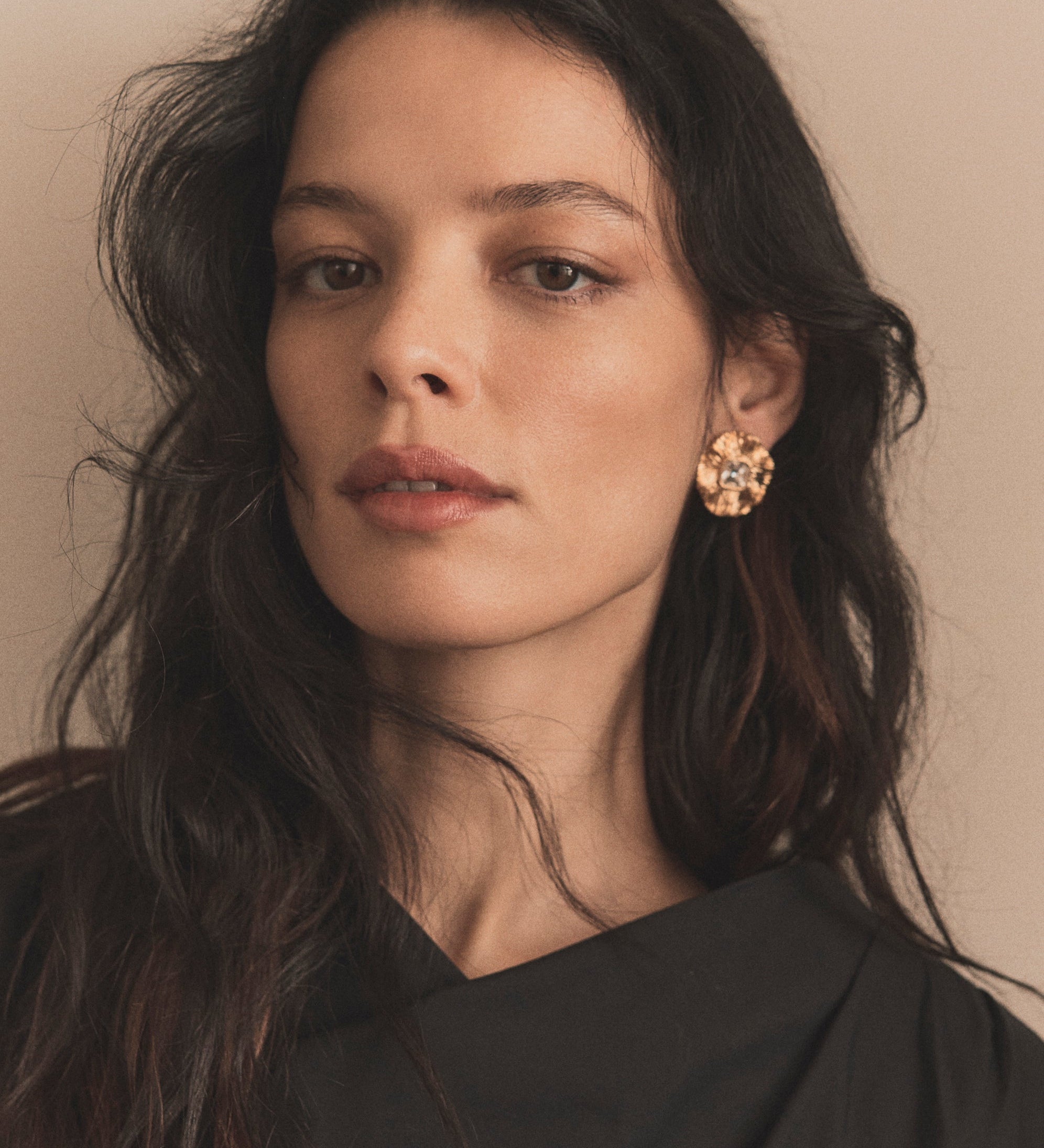 Veronica Beard - Gold Floral Earring
