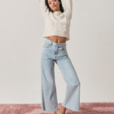 Veronica Beard - Taylor Cropped Wide - Leg Jean