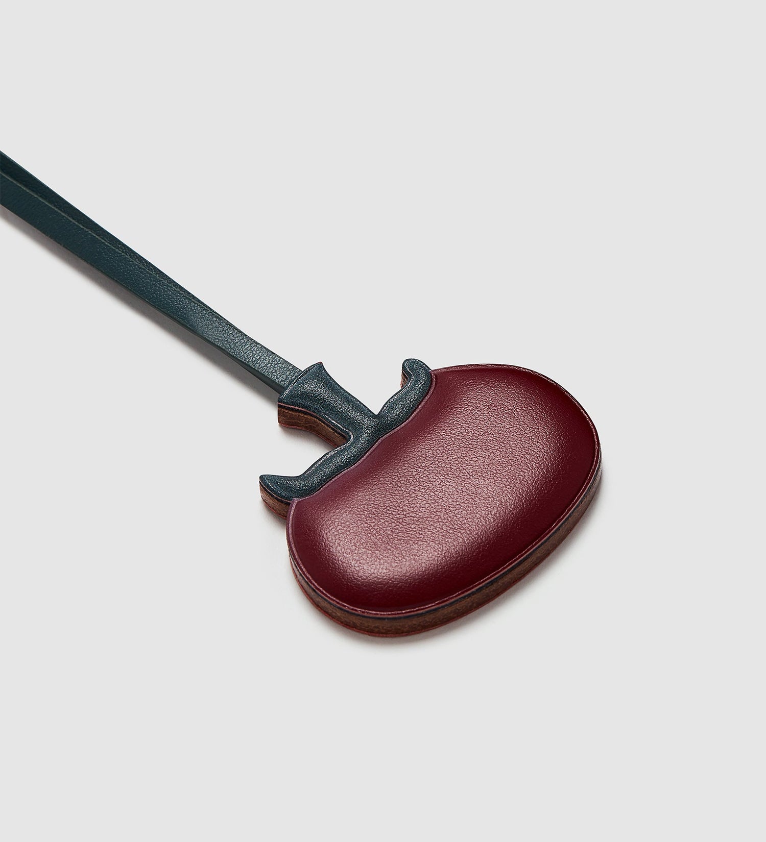 Metier - Métier x Gohar World Tomato Charm Smooth Calfskin Wine with Dark Green