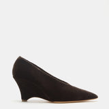 Le Monde Beryl - Victoria Decolette Wedge / Visone Velvet