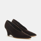 Le Monde Beryl - Victoria Decolette Wedge / Visone Velvet
