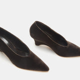Le Monde Beryl - Victoria Decolette Wedge / Visone Velvet