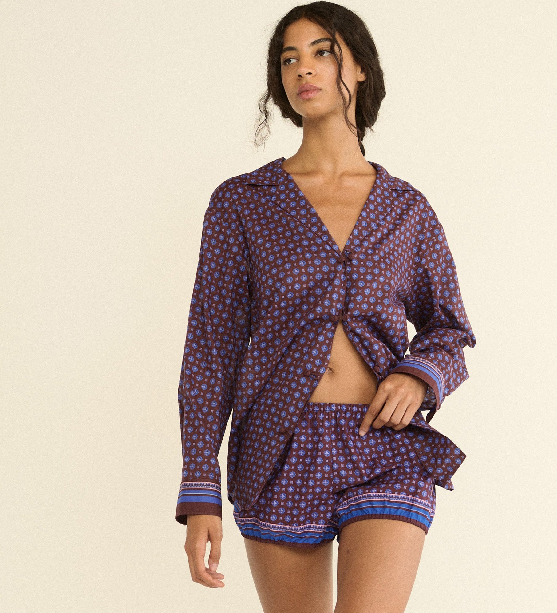 DOEN - VIENNA SHORT - - MENORCA FOULARD