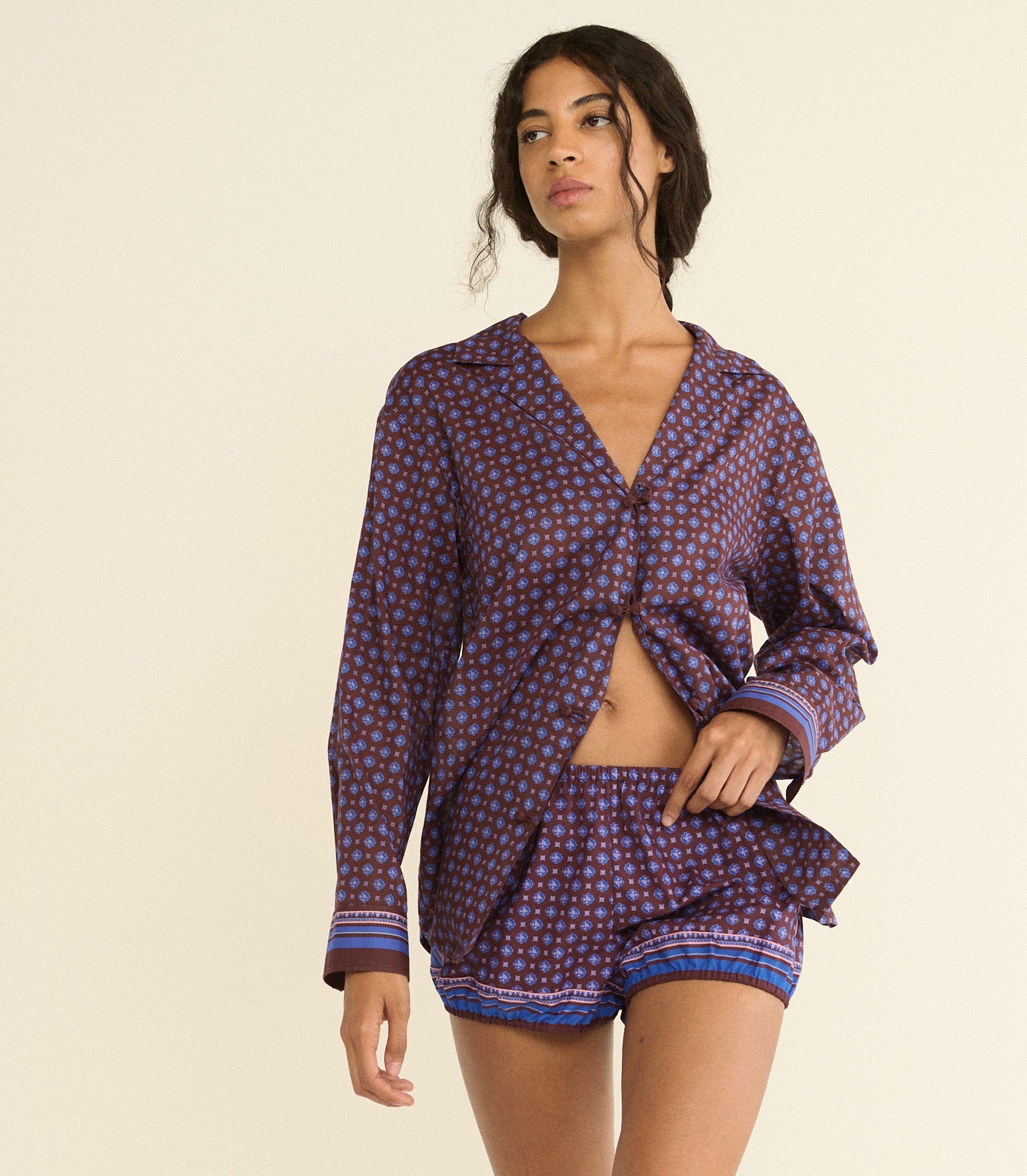 DOEN - VIENNA SHORT - - MENORCA FOULARD