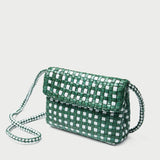 Loeffler Randall - Vinnie Emerald/White Woven Crossbody