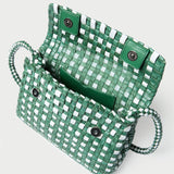 Loeffler Randall - Vinnie Emerald/White Woven Crossbody