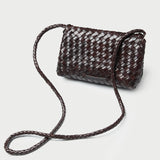 Loeffler Randall - Vinnie Chocolate Leather Woven Crossbody