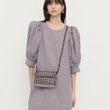 Loeffler Randall - Vinnie Chocolate/White Woven Crossbody