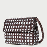 Loeffler Randall - Vinnie Chocolate/White Woven Crossbody
