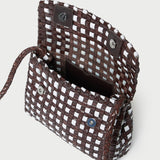 Loeffler Randall - Vinnie Chocolate/White Woven Crossbody