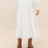 Loeffler Randall - Viola Broderie Trim Midi Skirt