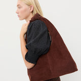 Loeffler Randall - Vittoria Espresso Suede Shoulder Bag