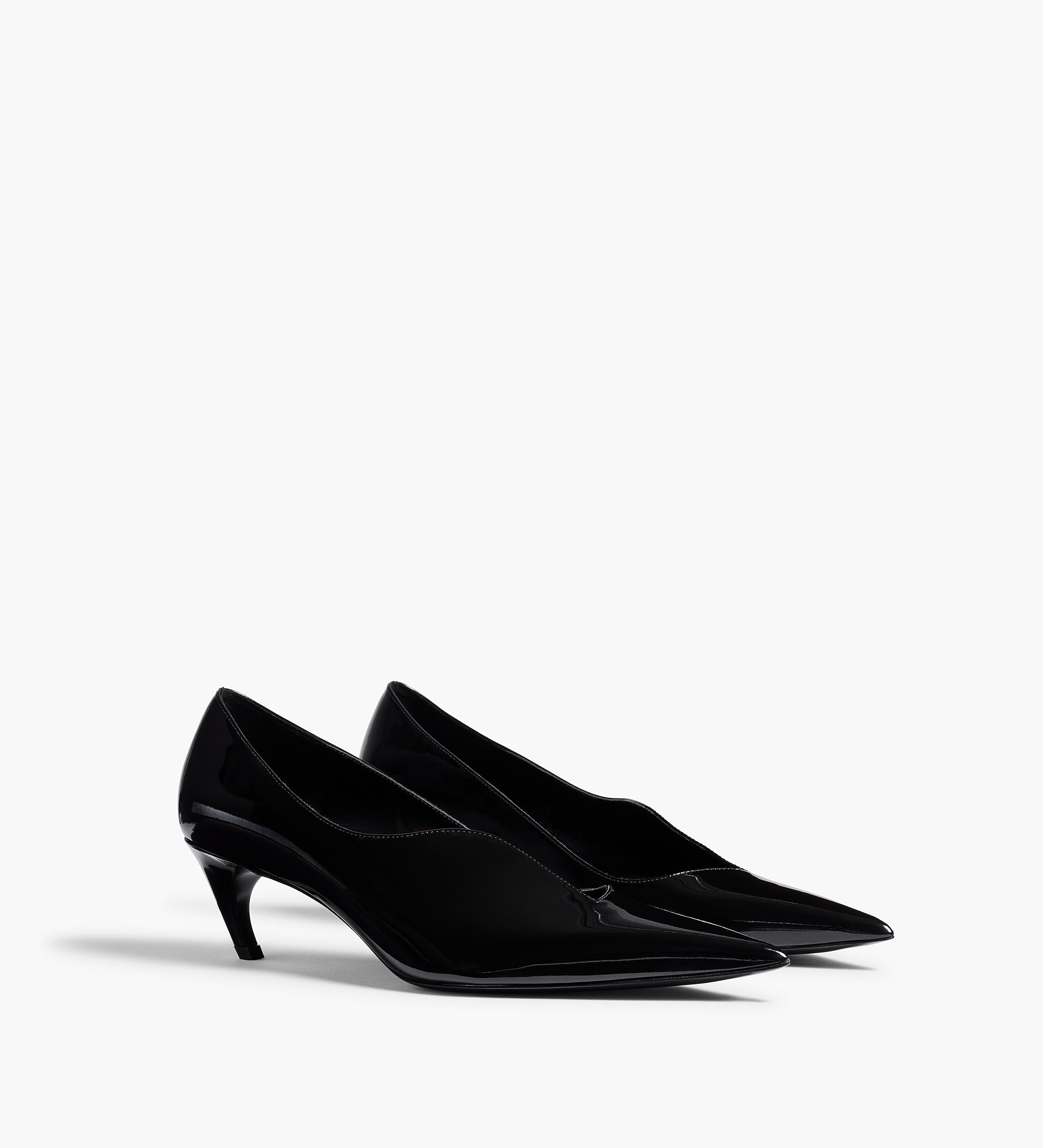 Khaite - Vivien Low Pump in Black Patent Leather