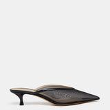 Le Monde Beryl - Venetian Kitten Mule / Black Mesh