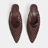 Le Monde Beryl - Victoria Mule Knotted / Burgundy Leather