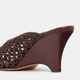 Le Monde Beryl - Victoria Mule Knotted / Burgundy Leather