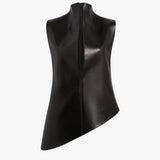 Khaite - Von Top in Black Leather