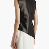 Khaite - Von Top in Black Leather
