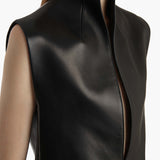 Khaite - Von Top in Black Leather