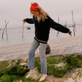 DÔEN - VOYAGE SWEATER -- DEEP NAVY