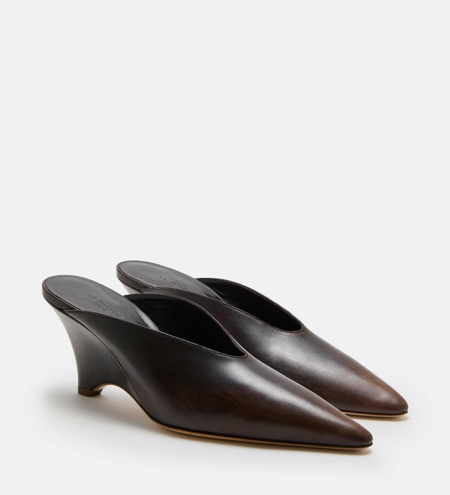 Le Monde Beryl - Victoria Wedge / Testa Di Moro Spazzolato Leather