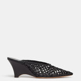 Le Monde Beryl - Victoria Mule Knotted / Black Leather