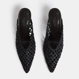 Le Monde Beryl - Victoria Mule Knotted / Black Leather