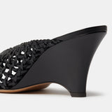 Le Monde Beryl - Victoria Mule Knotted / Black Leather